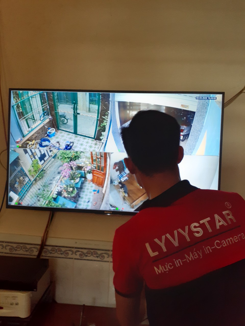 Lắp đặt camera hikvision cho nhà phố nhà ở tại Bến Lức Long An