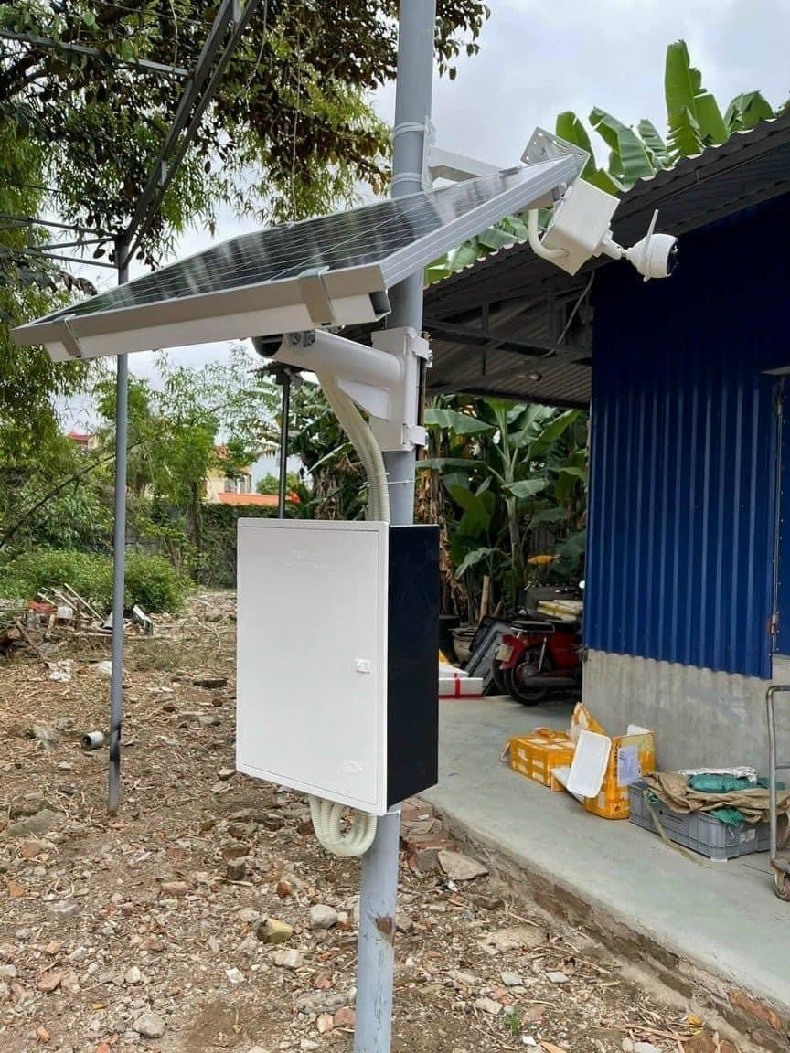 Lắp đặt camera 4G năng lượng mặt trời cho khu vực nhà xưởng tại Đức Hòa Long An