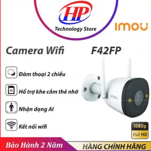 Camera WiFI IP IMOU Ngoài Trời IPC-F42FP 4MP 4K (Có Mic, Led, Full Color) CHÍNH HÃNG