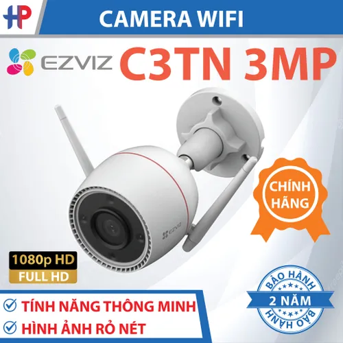 Camera Ngoài Trời  EZVIZ C3TN 3MP 2K có màu ban đêm  chính hãng giá tốt