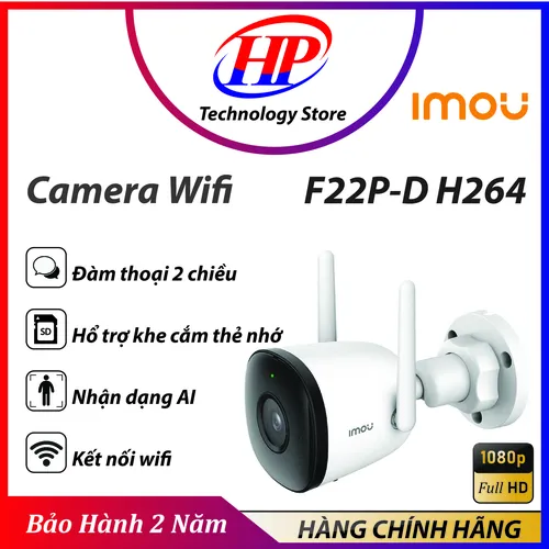 Camera Wifi Imou F22P  âm thanh báo động nói chuyện 2 chiều phát hiện con người  lưu trữ thẻ nhớ âm thanh giọng nói