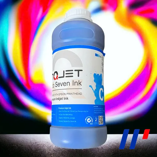 Mực In Eco Solvent i3200 Màu Xanh 1000ml  dx5/i1600/tx800/xp600 máy in bạt, Máy in Decal