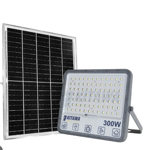 Đèn năng lượng mặt trời chóng chói Kitawa 300w- Đèn pha năng lượng mặt trời 300W