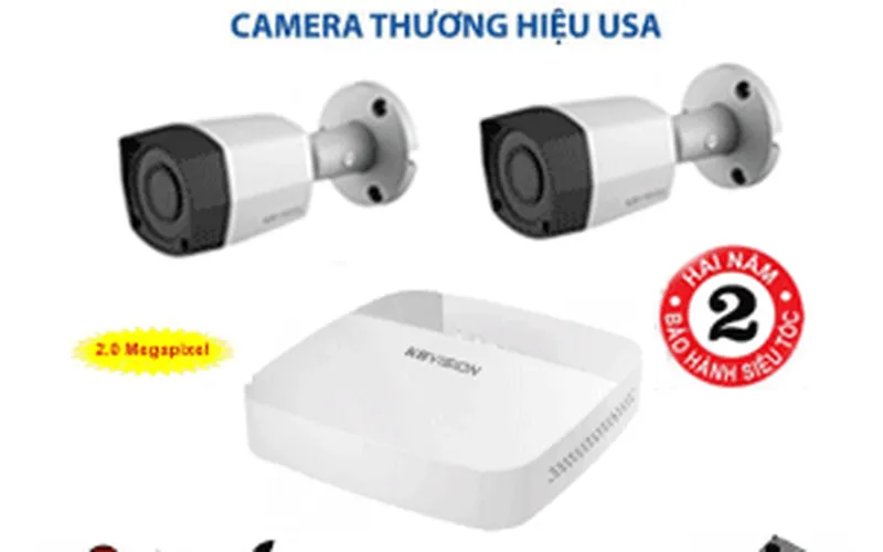 Lắp đặt camera trọn bộ 2 camera hiệu kb tại