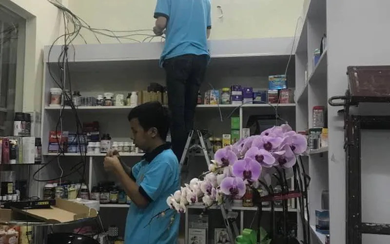 Lắp đặt camera trọn bộ 4 camera tại chợ Thiếc quận 11 sài gòn.