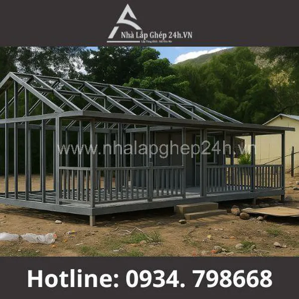 Nhà Lắp Ghép Cấp 4 Có Mái Hiên