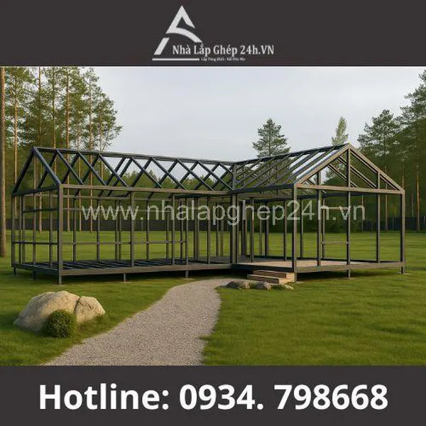 Nhà Lắp Ghép Cấp 4 Hình Chữ L