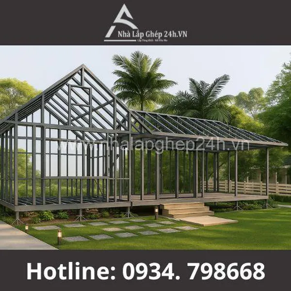 Nhà Lắp Ghép Mái Thái Cấp 4
