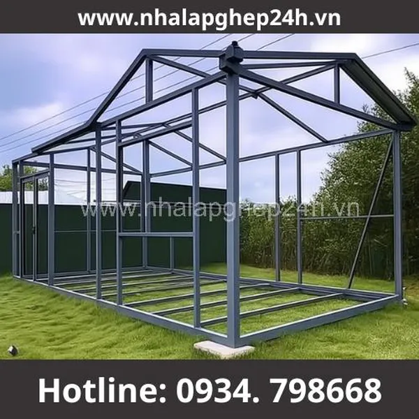 Nhà Lắp Ghép Mái Dốc Đôi