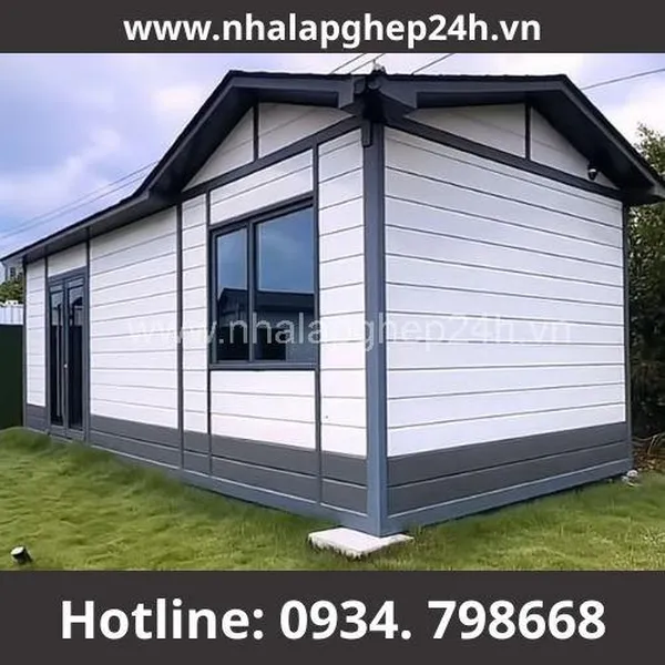Nhà Lắp Ghép Mái Dốc Đôi