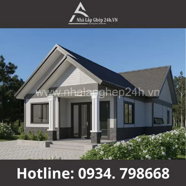 Nhà Lắp Ghép Biệt Thự Mini Mái Thái