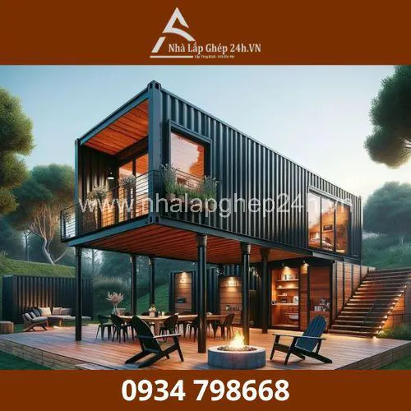 Nhà Container 2 Tầng