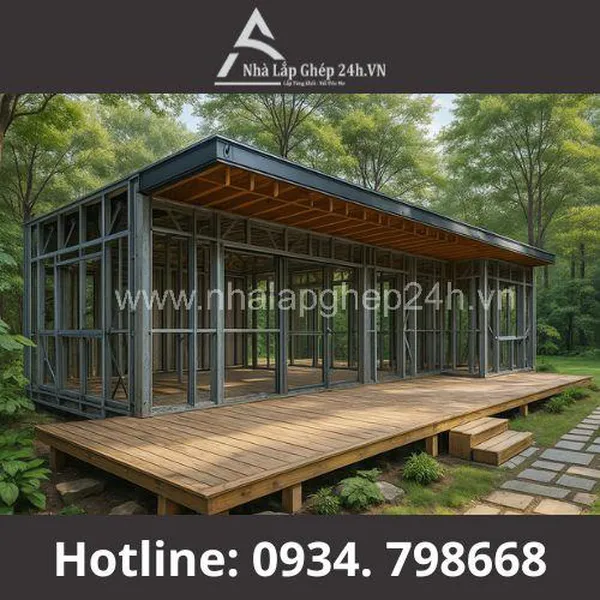Nhà Lắp Ghép Sân Vườn 