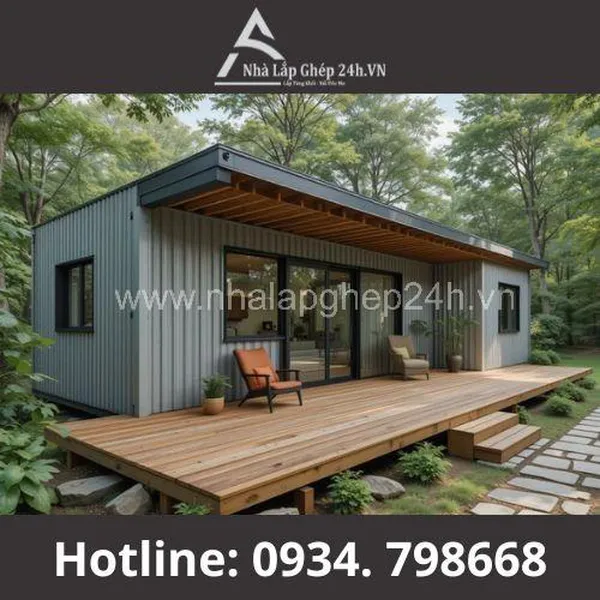 Nhà Lắp Ghép Sân Vườn 