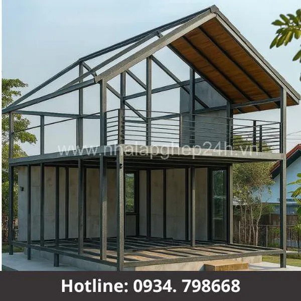 Nhà Lắp Ghép 2 Tầng - LH