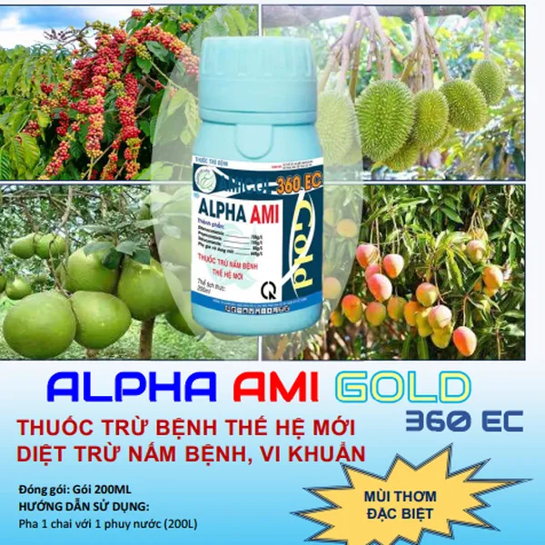 Thuốc trừ nấm bệnh ALPHA AMI GOLD 360EC
