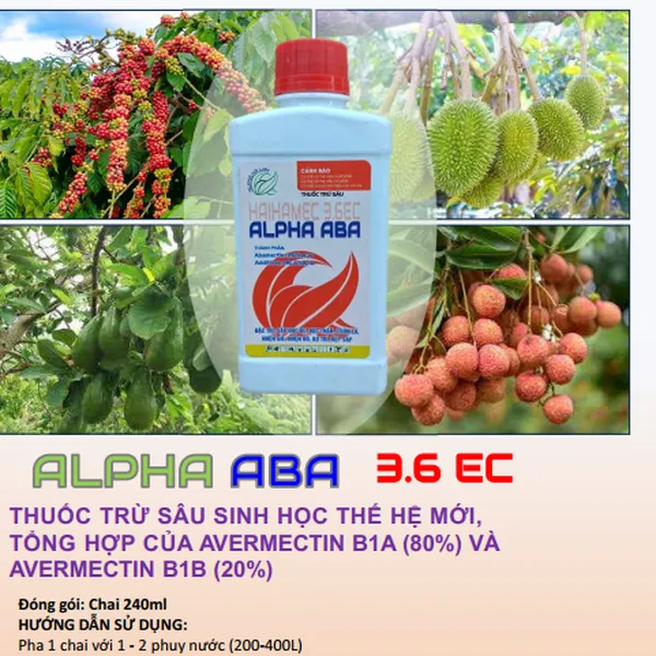 Thuốc trừ sâu ALPHA ABA 3.6EC