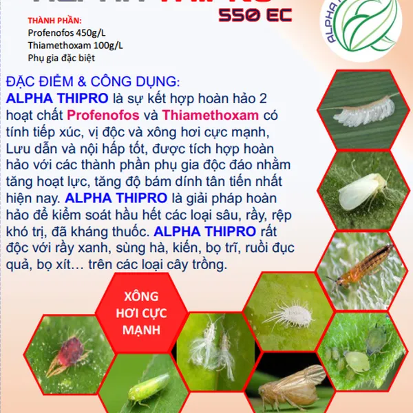 Thuốc trừ sâu ALPHA THIPRO 550EC