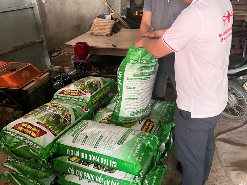 Tân Minh Giang Green giới thiệu phân bón khoáng thiên nhiên Hưng Hải đến các Hợp tác xã tại Tân Hưng