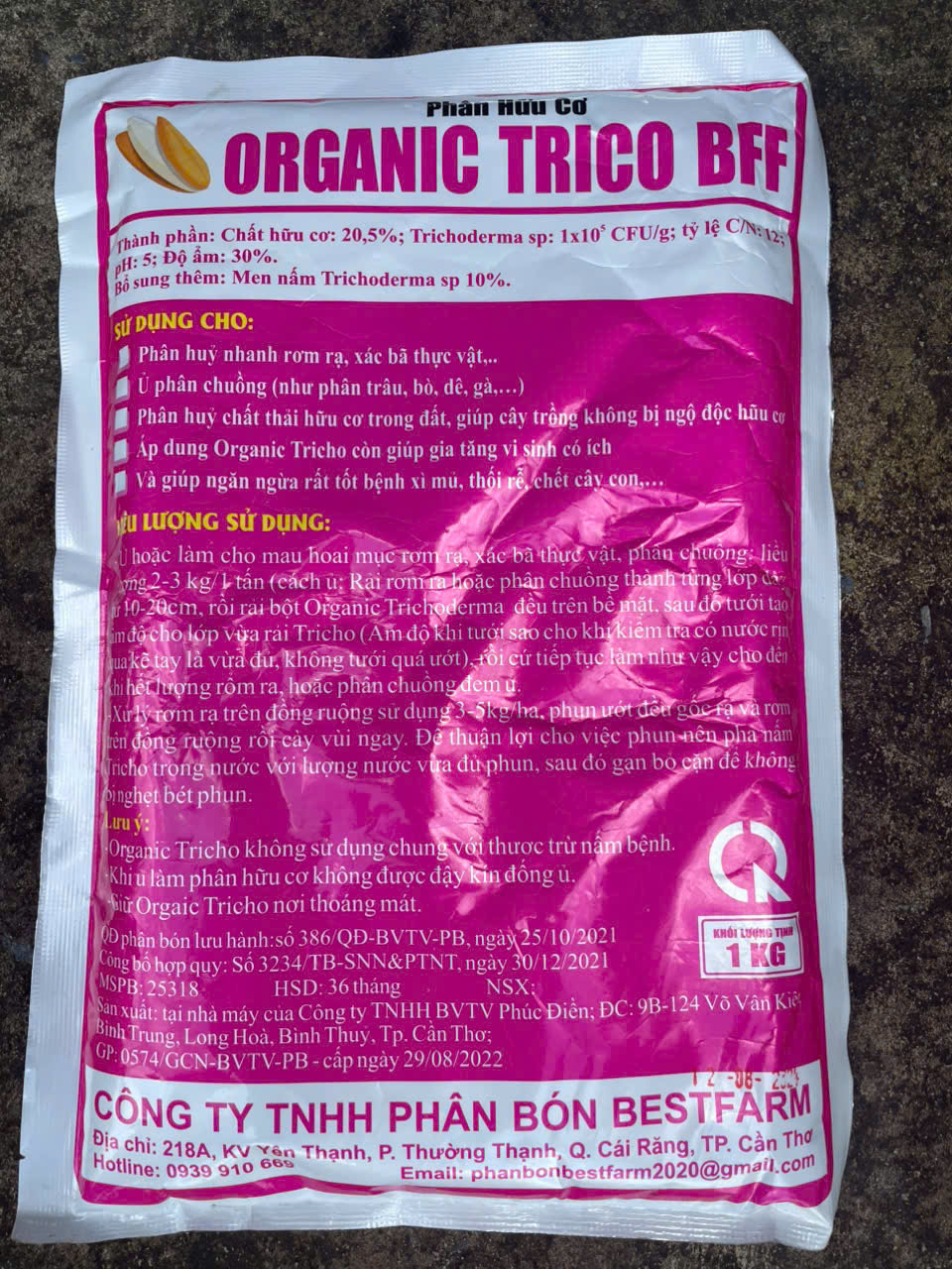 Nấm Trichoderma - Organic Trico BFF chuyên xử lý rơm rạ Nấm Trichoderma - Organic Trico BFF chuyên xử lý rơm rạ