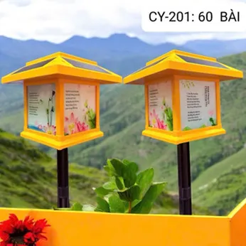 Máy niệm Phật năng lượng mặt trời có đèn