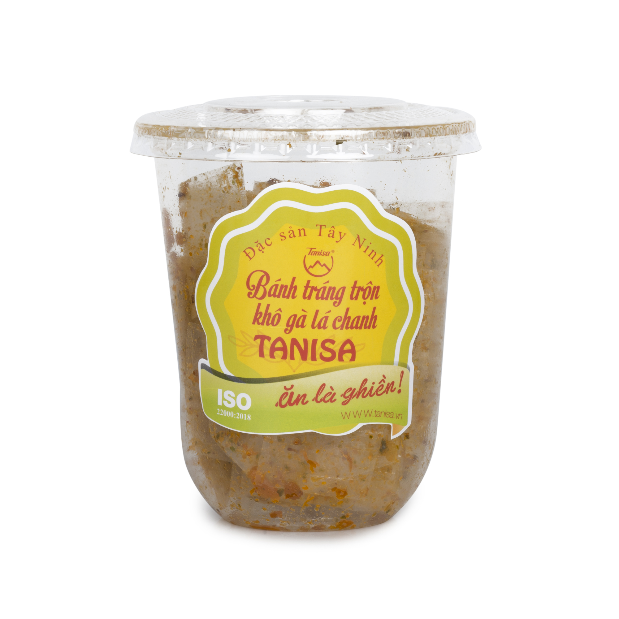 Bánh tráng trộn khô gà lá chanh ly 35g