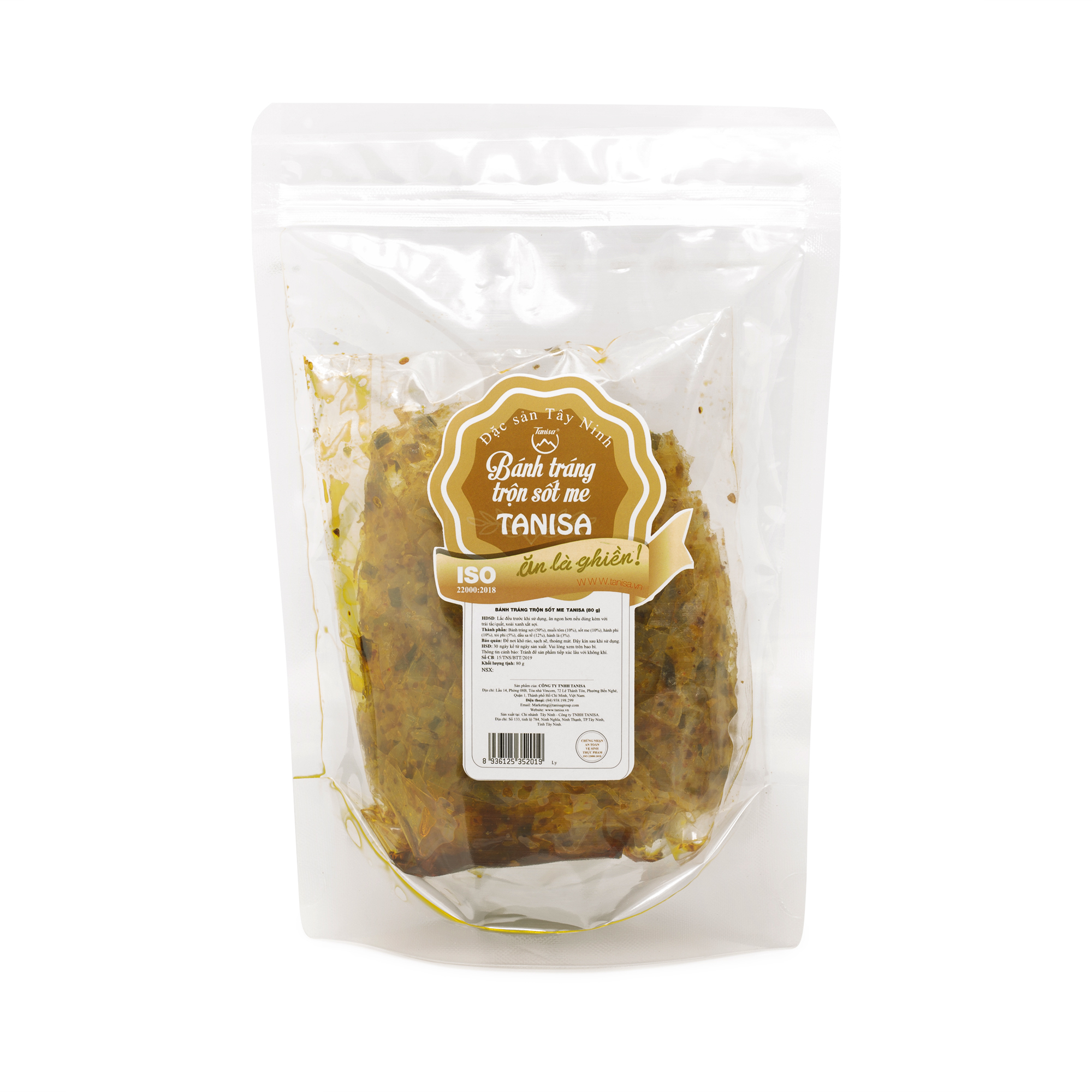 Bánh tráng trộn sốt me túi 80gr