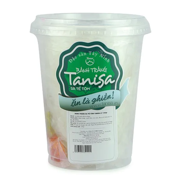 BÁNH TRÁNG TRỘN TÂY NINH TANISA SA TẾ TÔM ĐẬU PHỘNG - (hộp)
