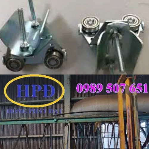 Con lăn treo cáp cầu trục