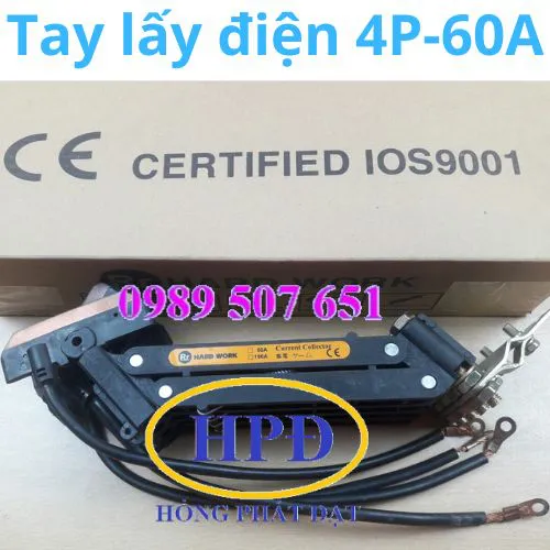 Tay lấy điện 4P-60A cho cầu trục
