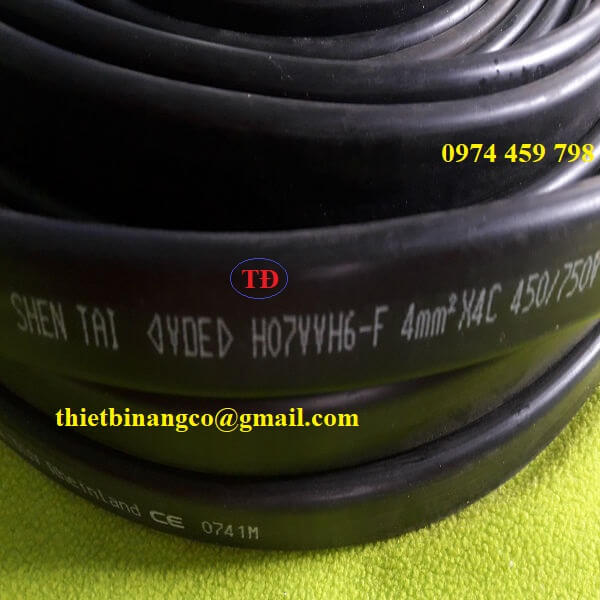 Cáp dẹt hiệu Shen tai cho cầu trục Cáp dẹt hiệu Shen tai cho cầu trục