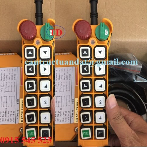 Điều khiển từ xa F24-12D cho cầu trục Điều khiển từ xa F24-12D cho cầu trục