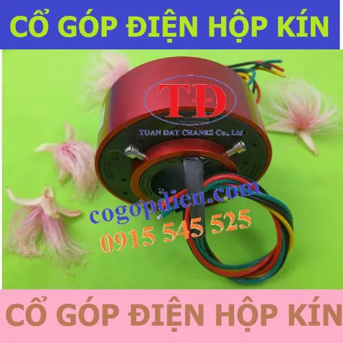 Cổ góp điện hộp kín 4 pha kích thước 38x100x50mm