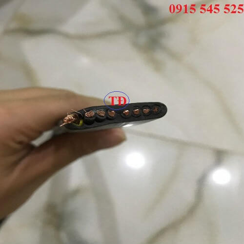 Cáp dẹt câu trục 8Cx1.25 Cáp dẹt câu trục 8Cx1.25