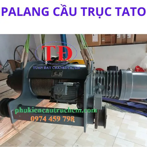 Palang cáp điện 3 tấn dầm đôi Tato chính hãng