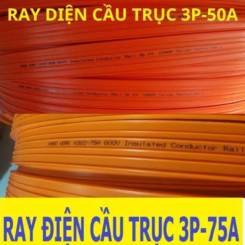 Ray điện an toàn cầu trục 3P 50A, 3P 75A