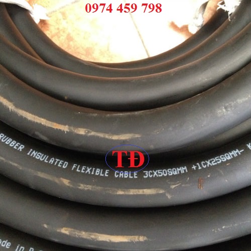 Cáp cao su tang quấn cáp cầu trục Cáp cao su tang quấn cáp cầu trục