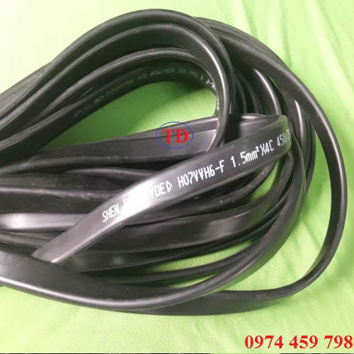 Hình ảnh cáp dẹt cầu trục loại 4Cx1.5 mm2 Hình ảnh cáp dẹt cầu trục loại 4Cx1.5 mm2