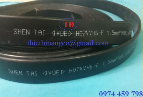 Cáp dẹt hiệu Shen tai cho cầu trục qui cách 8Cx1.5 mm2 Cáp dẹt hiệu Shen tai cho cầu trục qui cách 8Cx1.5 mm2