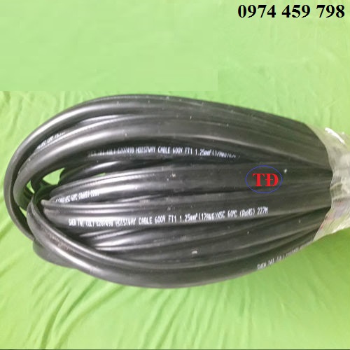 Dây cáp điều khiển cầu trục loại 1.25mm2 x 5C được quấn gọn thành bó trước khi giao Dây cáp điều khiển cầu trục loại 1.25mm2 x 5C được quấn gọn thành bó trước khi giao