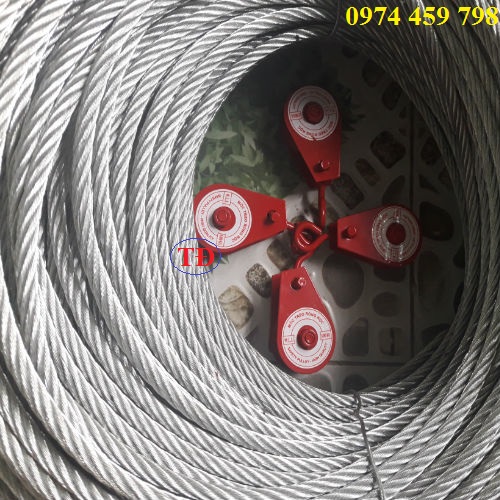 Hình ảnh cáp thép cho cầu trục loại phi 10 và ròng rọc thích hợp Hình ảnh cáp thép cho cầu trục loại phi 10 và ròng rọc thích hợp