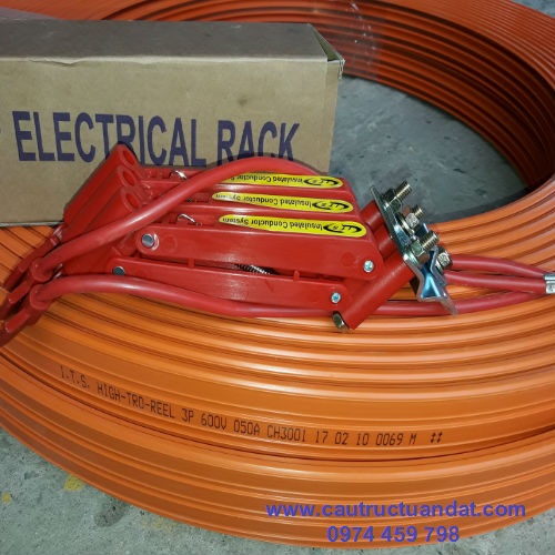 Chổi tiếp điện và ray điện an toàn loại 3P Chổi tiếp điện và ray điện an toàn loại 3P