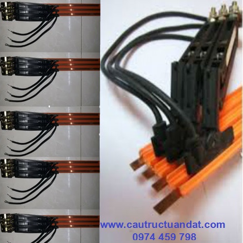 Hình ảnh chổi tiếp điện chạy trên ray điện an toàn Hình ảnh chổi tiếp điện chạy trên ray điện an toàn