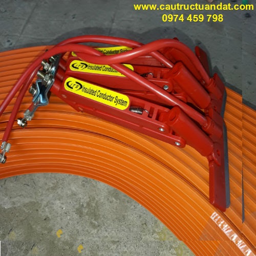 Ray điện an toàn và chổi tiếp điện Ray điện an toàn và chổi tiếp điện