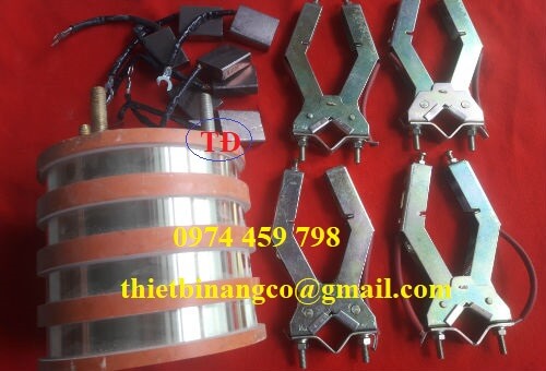 Cổ góp điện 4 pha rãnh âm Cổ góp điện 4 pha rãnh âm