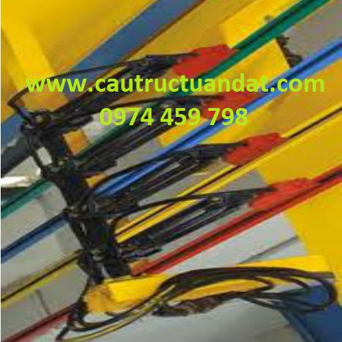 Ray điện an toàn cầu trục 1 pha và chổi tiếp điện Ray điện an toàn cầu trục 1 pha và chổi tiếp điện