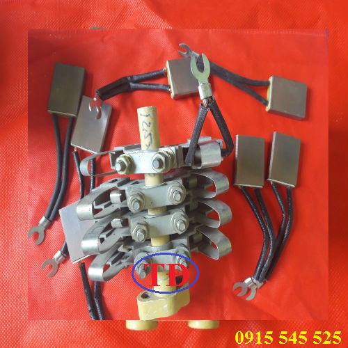 Chổi than của cổ góp điện 5 vành có đường kính trong lớn Chổi than của cổ góp điện 5 vành có đường kính trong lớn