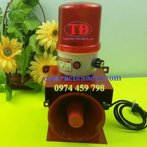 Đèn còi cảnh báo cầu trục có loa 380V