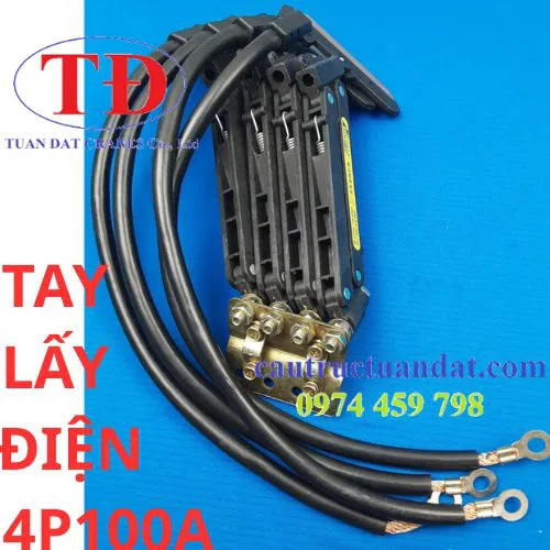Chổi tiếp điện 4P 100A cho cầu trục