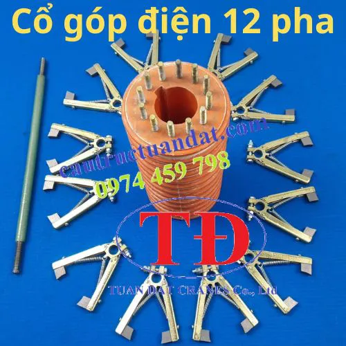 Cổ góp điện 12 pha 40x100x210 mm